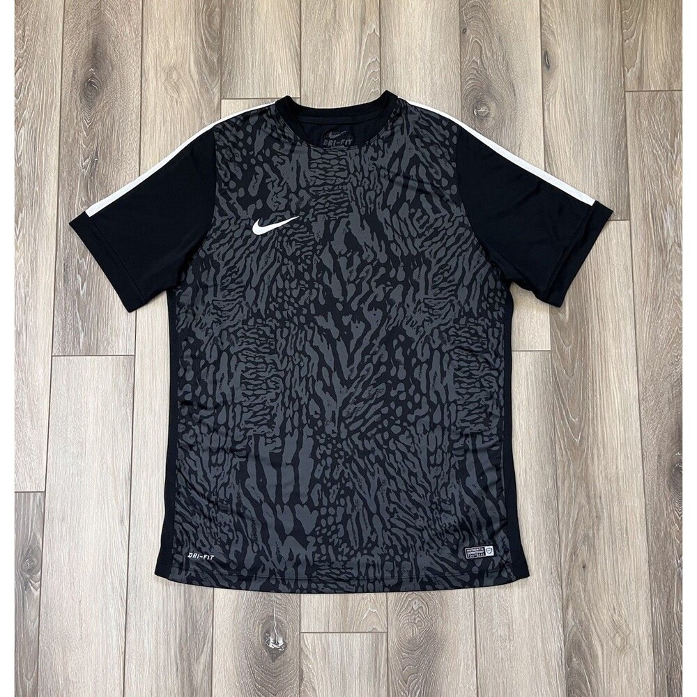 Nike Dri-FIT Animal Print Soccer Short Sleeve Training Jersey Mens Sz 2XL
